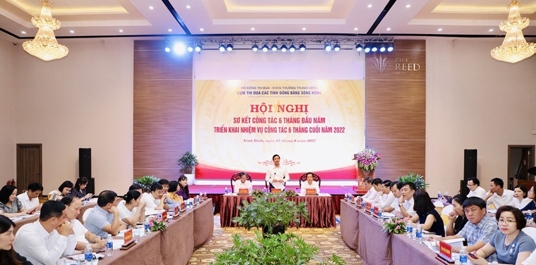   Hội nghị Sơ kết công tác thi đua, khen thưởng 6 tháng đầu năm 2022 - Cụm Thi đua các tỉnh Đồng bằng sông Hồng